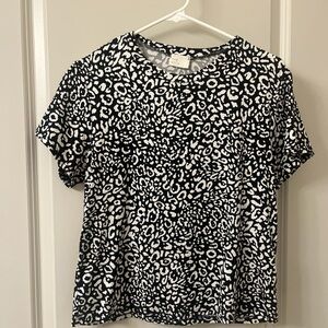 Target Black and White Boxy Short Sleeve T-Shirt